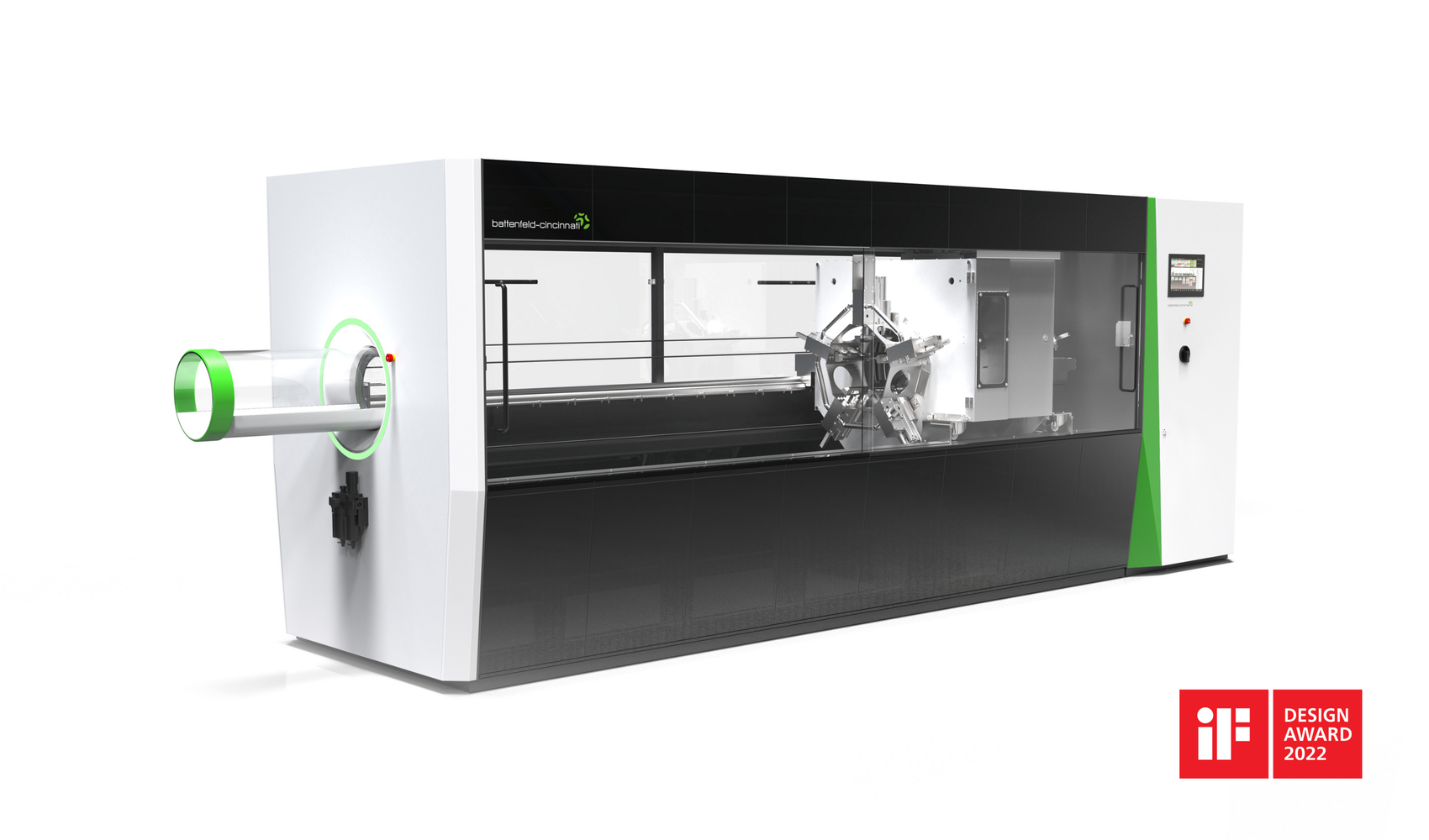 Erfolgreiches Design der Battenfeld-Cincinnati - BC 160 Line Extrusionsmaschine für industrielle Kunststoffverarbeitung von defortec