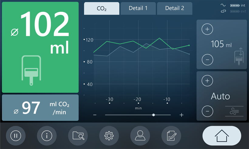modern and intuitive user interface design for medical devices