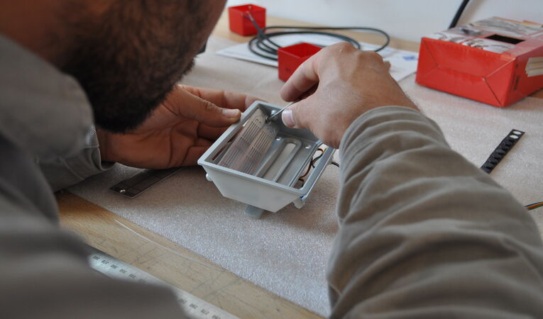 Assembly of a component for the Oerlikon Domino L design model.