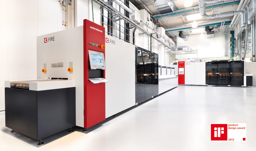 centrotherm C.FIRE production system featuring award-winning system design, modular architecture, and an ergonomic operating concept for solar cell manufacturing.