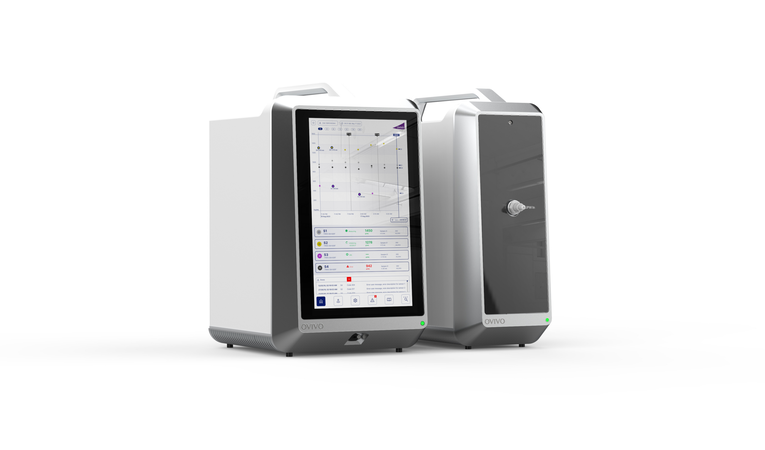 Ovivo NanoPULS Analysegerät mit großem Touchdisplay und von defortec entwickeltem User Interface für die Wasseranalyse.