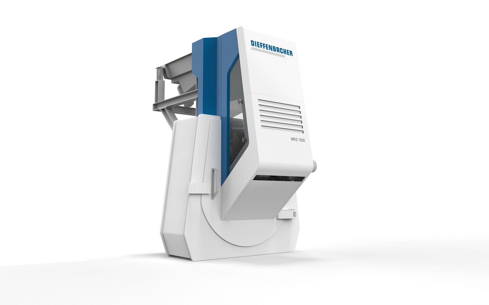 Maschinendesign des Dieffenbacher MRZ 1500 mit wartungsfreundlicher Gehäusegestaltung, klarer Formsprache und ausgezeichnetem Industrial Design.