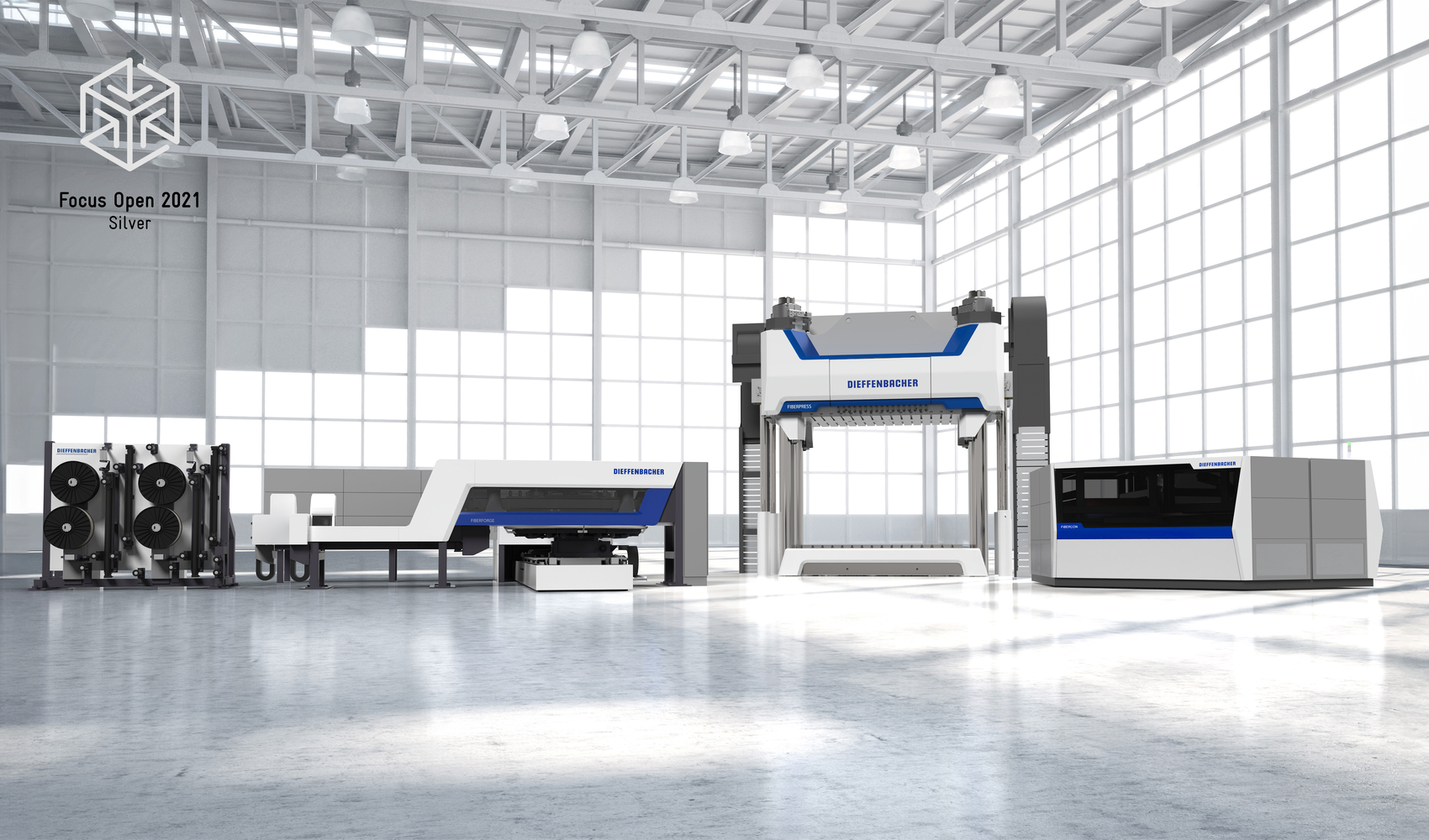 Industrial Design der Dieffenbacher Tailored Blank Line als automatisierte Produktionslinie für die Metallverarbeitung