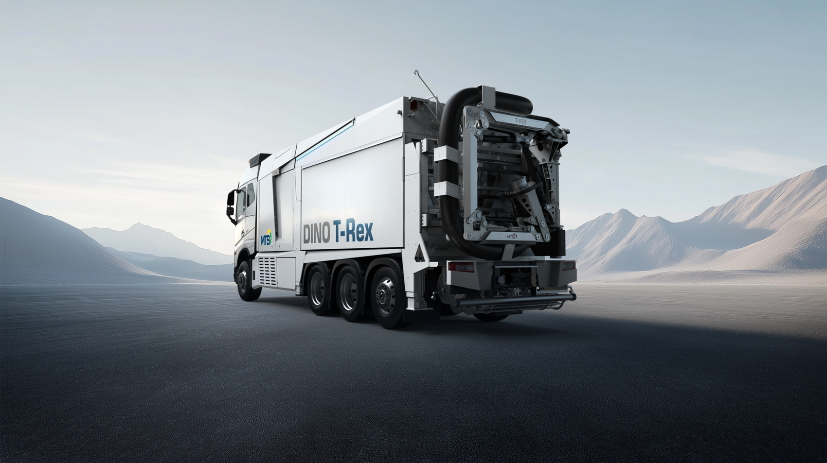 MTS DINO T-Rex auf der bauma 2025 – Industrial Design für Saugbagger