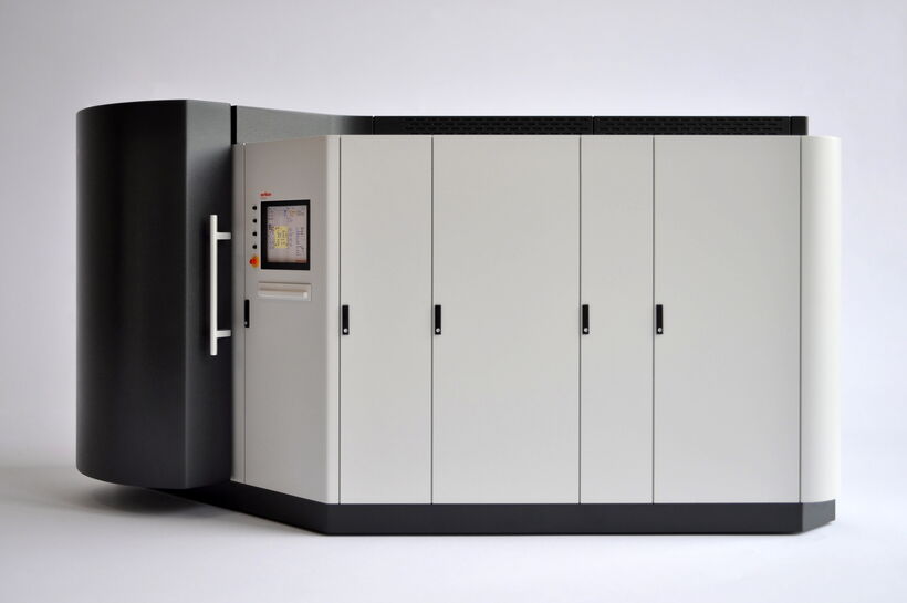 Designmodell der Oerlikon Domino L Beschichtungsanlage.