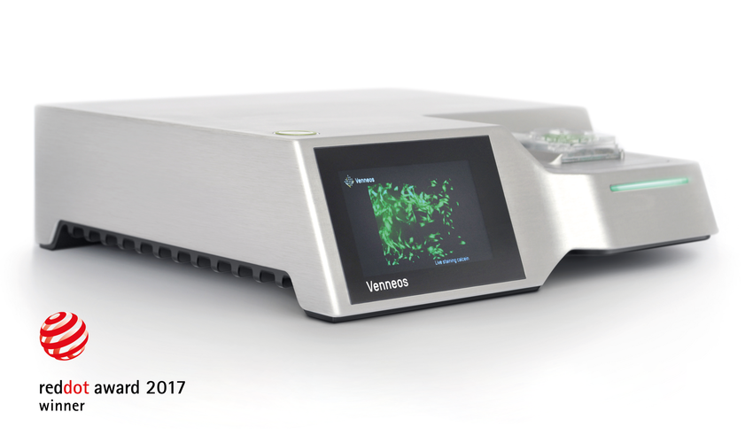 Venneos CAN Q Station for biological cell analysis.
